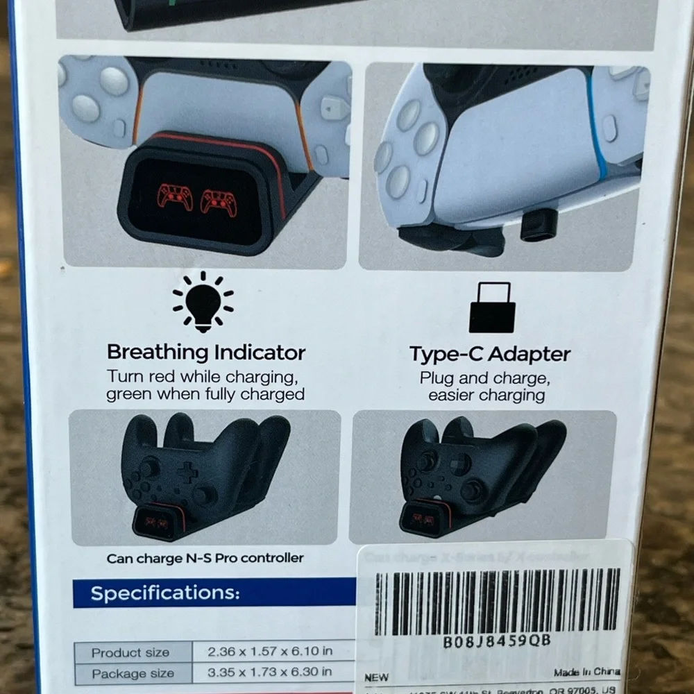 Ps5 Switch Xbox Controller Dual Charger By Nexigo charging dock NEW Accessory